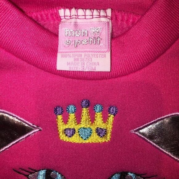 NWOT Infant 3-6M Mon Petit Long Sleeve Sweatshirt - Picture 2 of 5